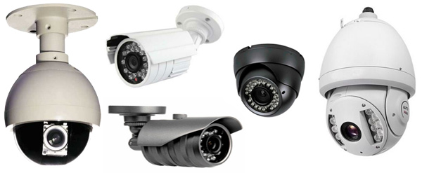 Diferentes modelos de cámaras de seguridad